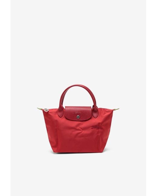 Longchamp Red Small Le Pliage Tote Bag