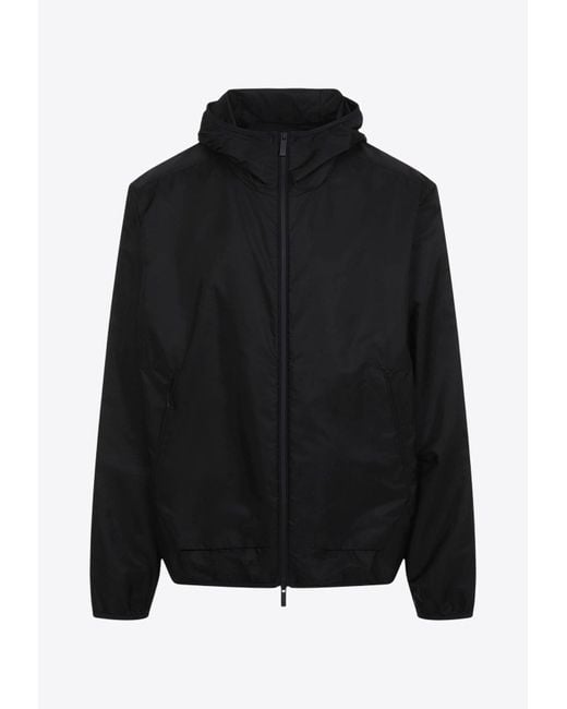 Moncler Black Granier Zip-Up Windbreaker Jacket for men