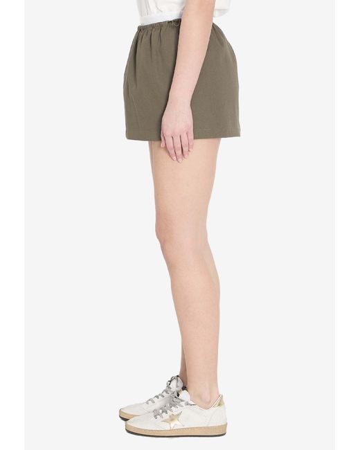 Alexander Wang Gray Elasticated Mini Skirt