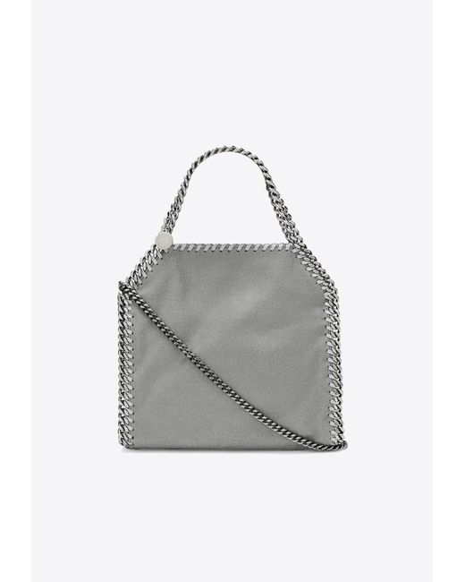 Stella McCartney Gray Mini Falabella Faux Leather Shoulder Bag
