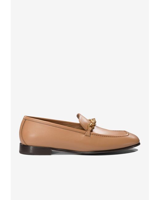Jimmy Choo White Diamond Tilda Leather Loafers