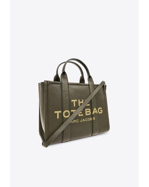 Marc Jacobs Green The Medium Leather Tote Bag