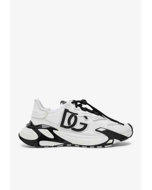 Dolce & Gabbana White Day Faster Lace-Up Sneakers