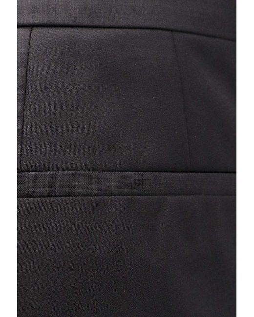 Boss Blue Wool Tailored Pants for men