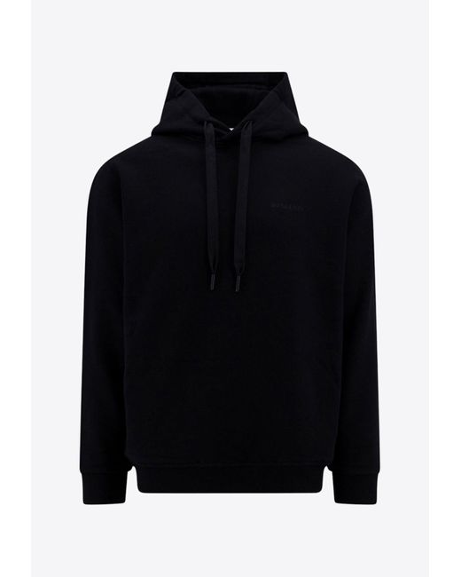 Burberry Black Ekd Hooded Sweatshirt for men
