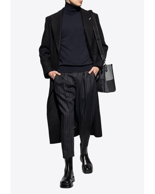 Dolce And Gabbana Tailored Pinstriped Wool Pants In Black For Men Lyst