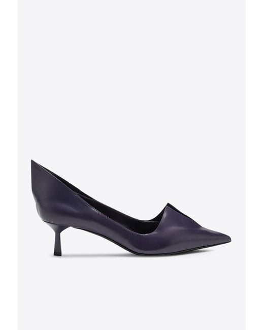 Prada Blue Heeled Shoes