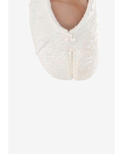 Maison Margiela Natural Tabi Leather Flat Mules