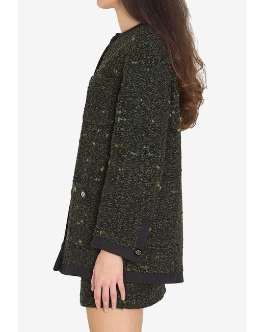 Gucci Black Bouclé Wool Jacket