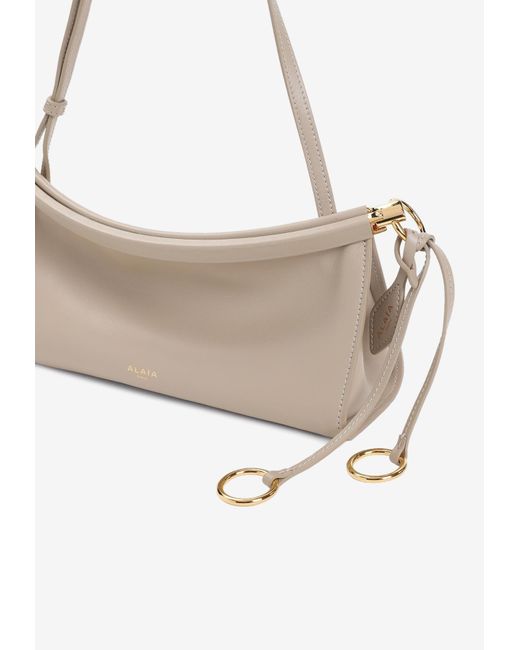Alaïa White Small Le Click East West Shoulder Bag