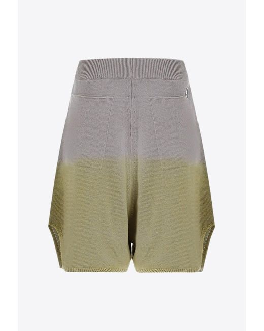 Moncler Logo patch Degrade effect Shorts In Cashmere in Gray Lyst