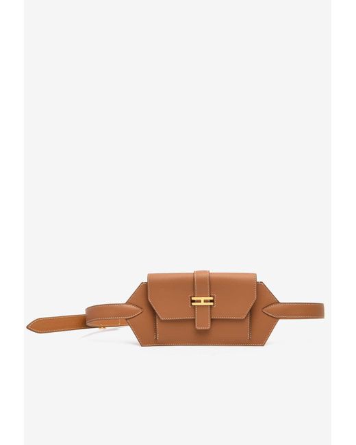 Hermès Brown Elan Pocket 24 Belt