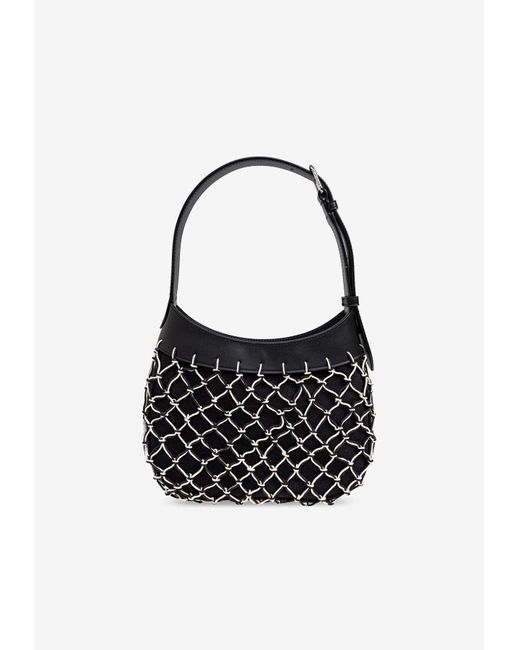 KENZO Black Ama Net-Overlay Shoulder Bag