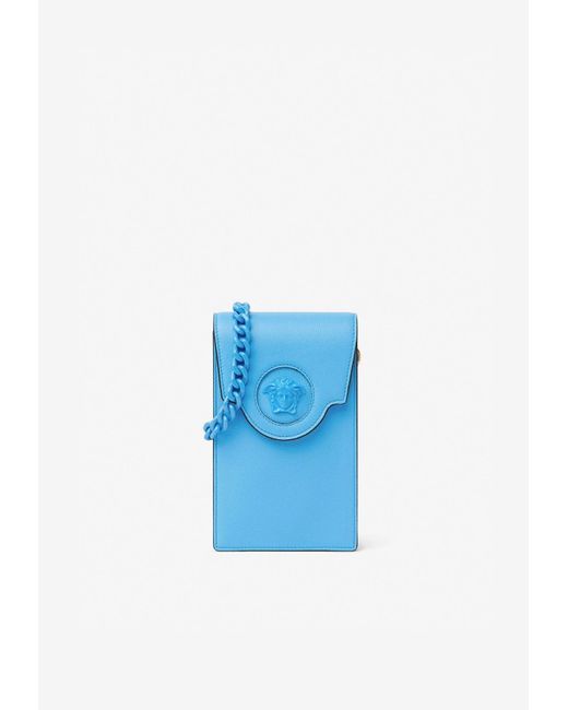 Versace Blue La Medusa Phone Holder