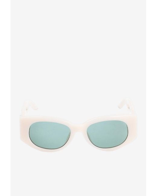 Casablanca Blue Memphis Rectangular Sunglasses for men