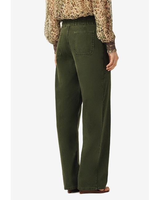 Ba&sh Green Fima Drawstring Pants
