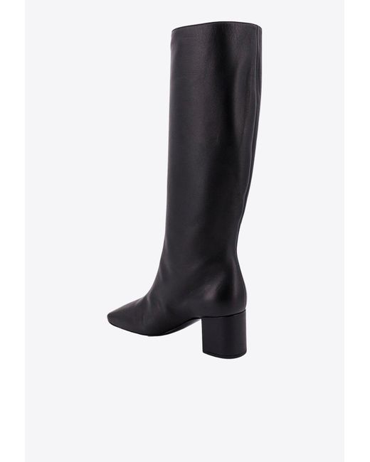 Dolce & Gabbana Black Jackie 60 Nappa Leather Knee-High Boots