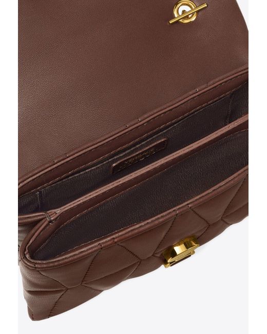 Versace White Mini Kleio Quilted Leather Crossbody Bag