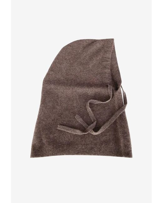 P.A.R.O.S.H. Brown Essential Wool Balaclava