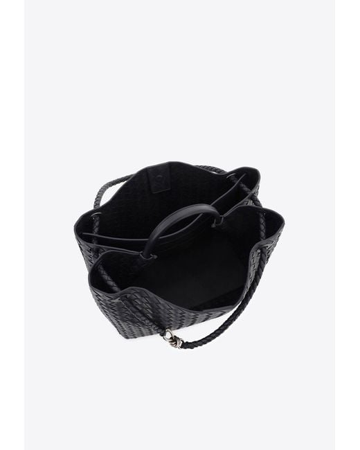 Bottega Veneta Black Large Andiamo Top Handle Bag