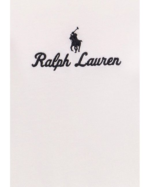 Polo Ralph Lauren Signature Logo T-Shirt in White for Men | Lyst