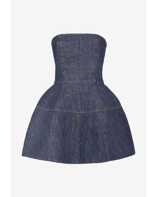 Fendi Blue Dresses Polyester