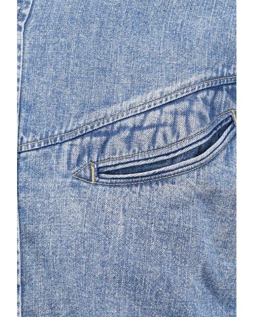 Levi's Blue Smiley Western Denim Shirt for men