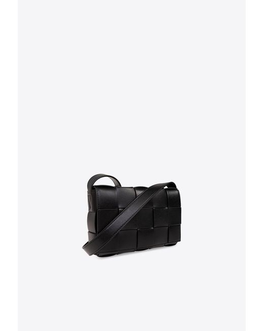 Bottega Veneta Black Medium Cassette Crossbody Bag for men