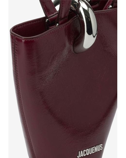 Jacquemus Red Le Petite Bambola Asymmetric Bag