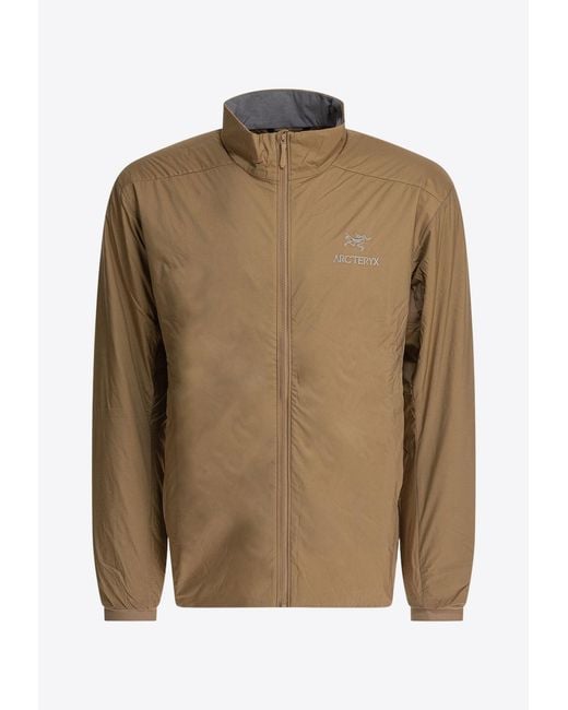 Arc'teryx Brown Atom Zip-Up Ski Jacket for men