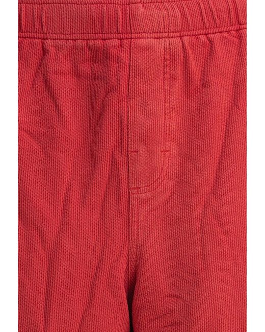Stussy Red Logo Print Track Shorts for men