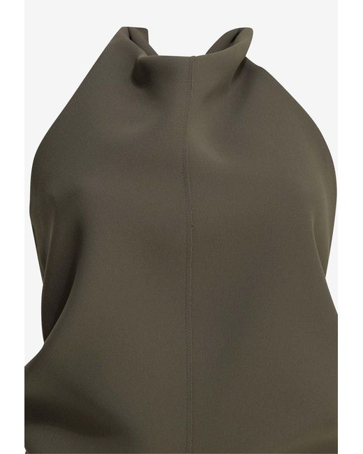 Khaite Green Rone Halter Top