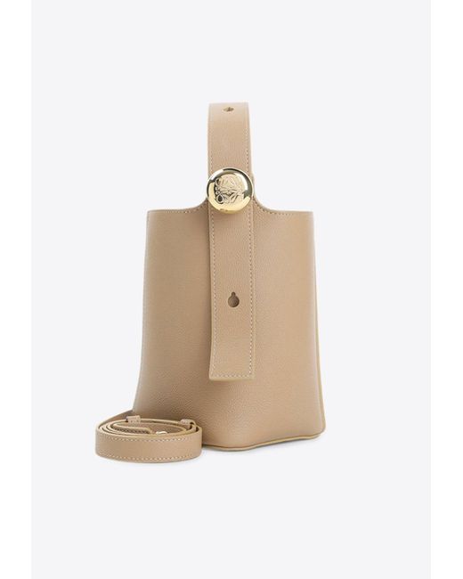 Loewe Natural Mini Pebble Bucket Bag