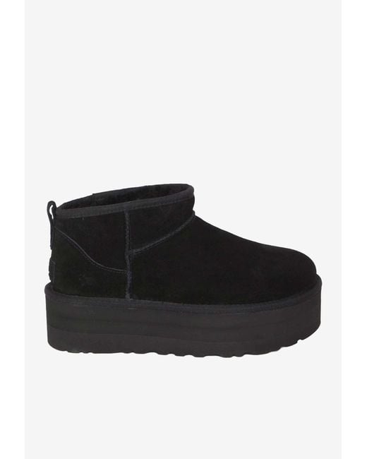 Ugg Black Classic Ultra Platform Boots