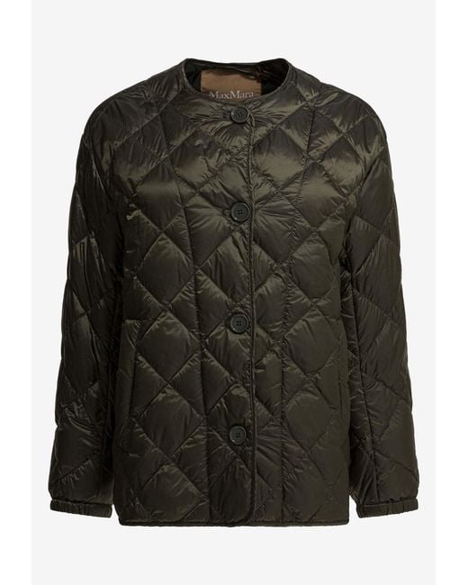 Max Mara Black Softd Quilted Jacket