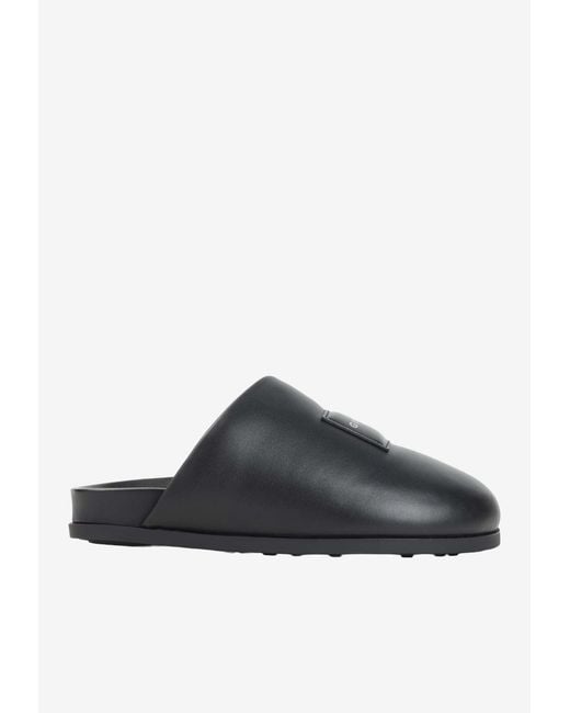 Givenchy Black Label Nappa Leather Slippers