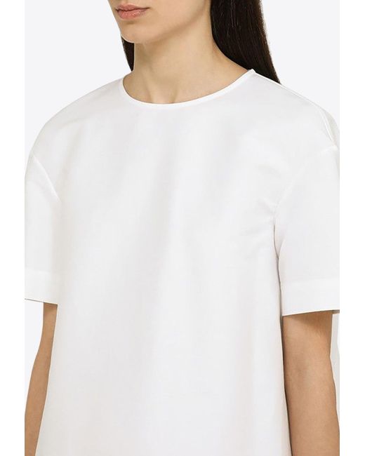 Marni White Crewneck Mini T-Shirt Dress
