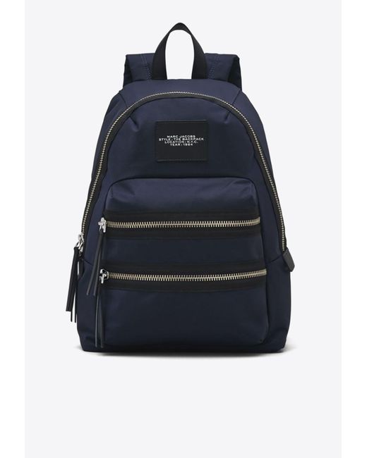 Marc Jacobs Blue The Large Biker Zipped Backpack