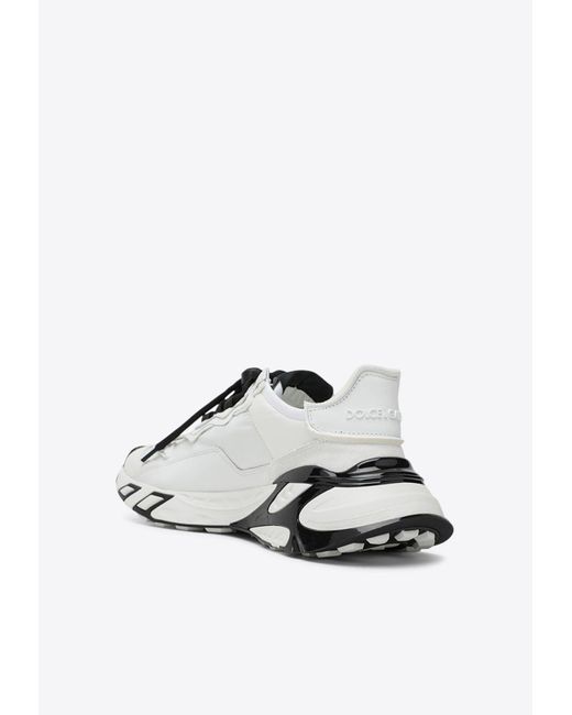 Dolce & Gabbana White Day Faster Lace-Up Sneakers