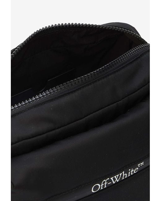 Off-White c/o Virgil Abloh Black Logo Outdoor Crossbody Bag for men