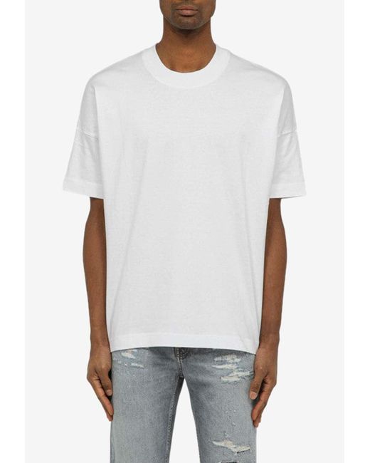 Department 5 White Short-Sleeved Solid T-Shirt for men