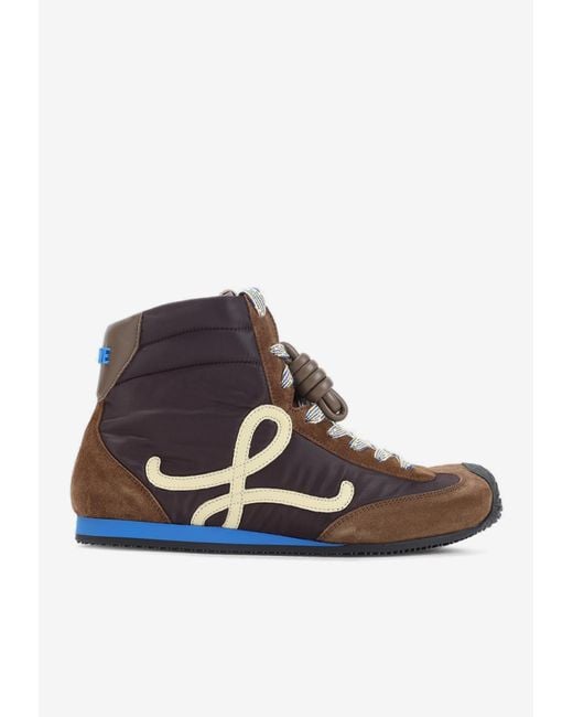 Loewe White Runner 2.0 High-Top Sneakers
