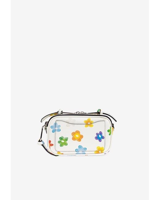 Marc Jacobs Blue Wild Daisy Snapshot Crossbody Bag