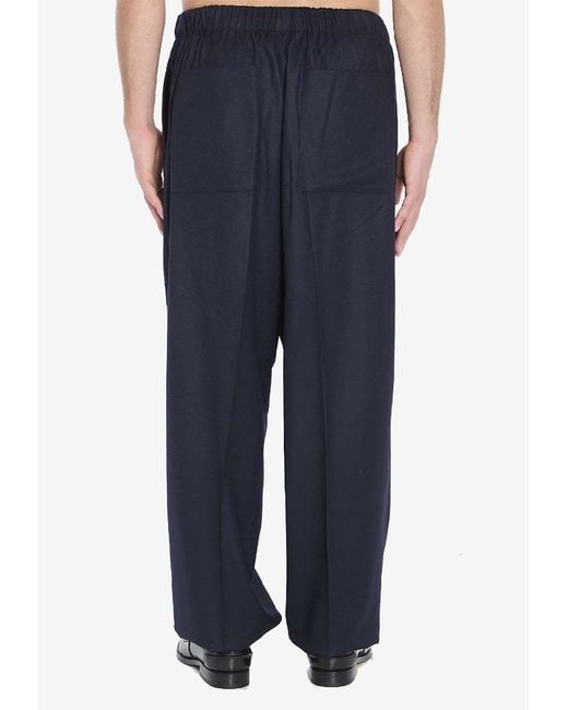 Jacquemus Blue Gio Wool Pants for men