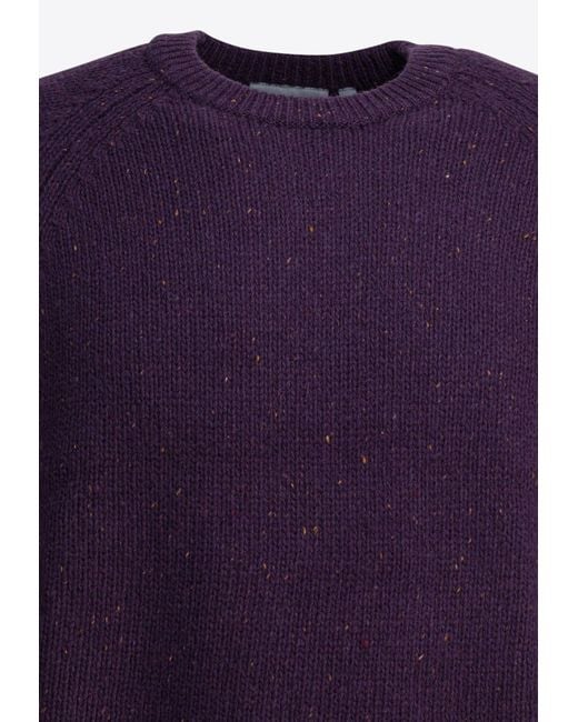 Carhartt Blue Anglistic Wool Sweater for men