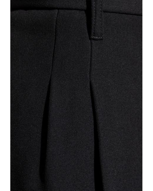 Givenchy Black Pleated Wool Pants for men