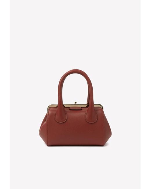 Chloé Brown Small Joyce Frame Bag