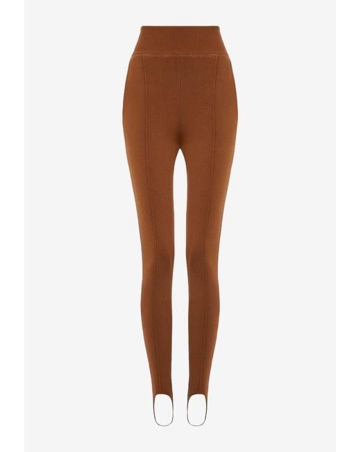 Chloé Brown Stirrup Pants