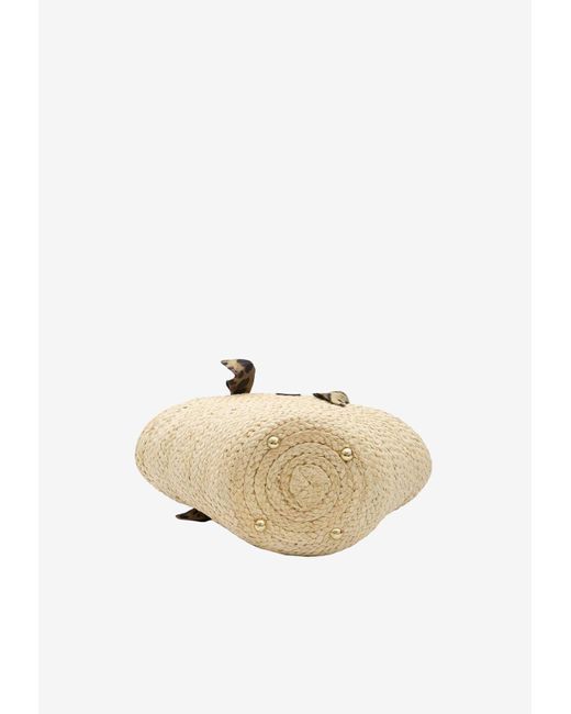 Dolce & Gabbana Natural Small Kendra Basket Tote Bag