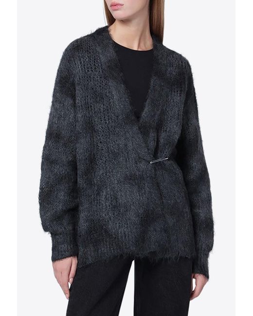 Isabel Marant Blue Mylene Mohair Cardigan